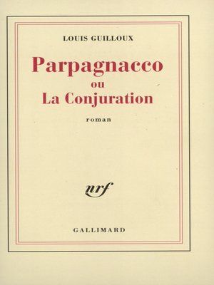 cover image of Parpagnacco ou La Conjuration